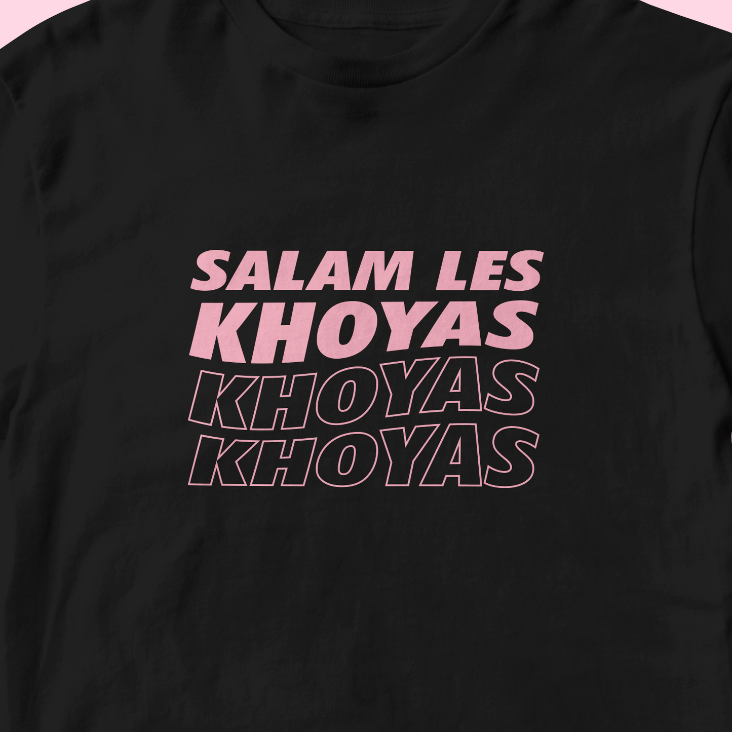 T-SHIRT SALAM LES KHOYAS - NOIR