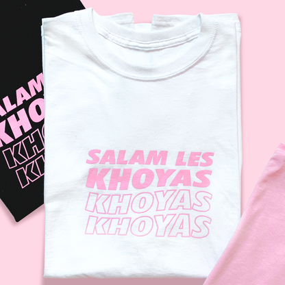 T-SHIRT SALAM LES KHOYAS - BLANC