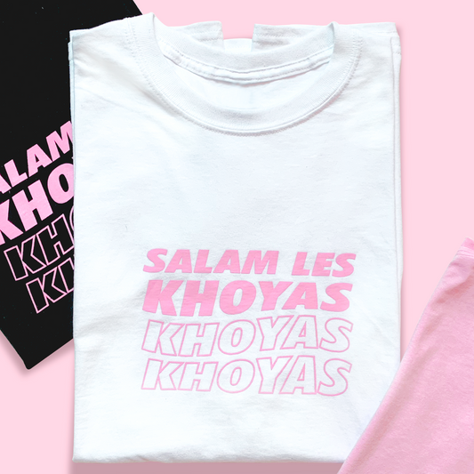 T-SHIRT SALAM LES KHOYAS - BLANC