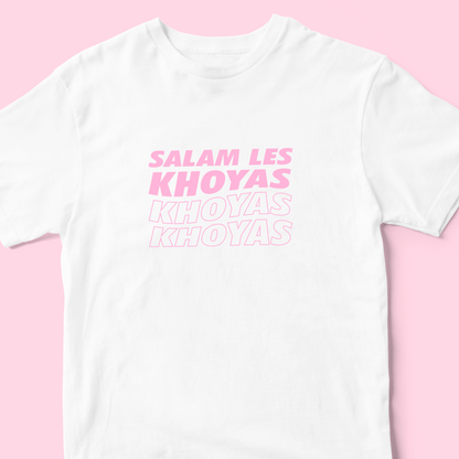T-SHIRT SALAM LES KHOYAS - BLANC