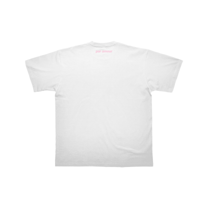 T-SHIRT "PAR AMOUR" - BLANC