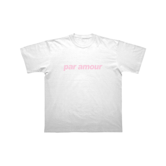 T-SHIRT "PAR AMOUR" - BLANC