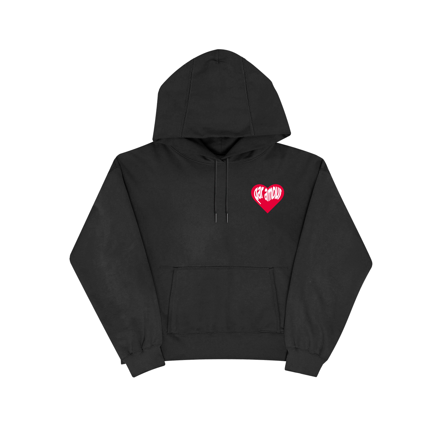 HOODIE "PAR AMOUR" - NOIR