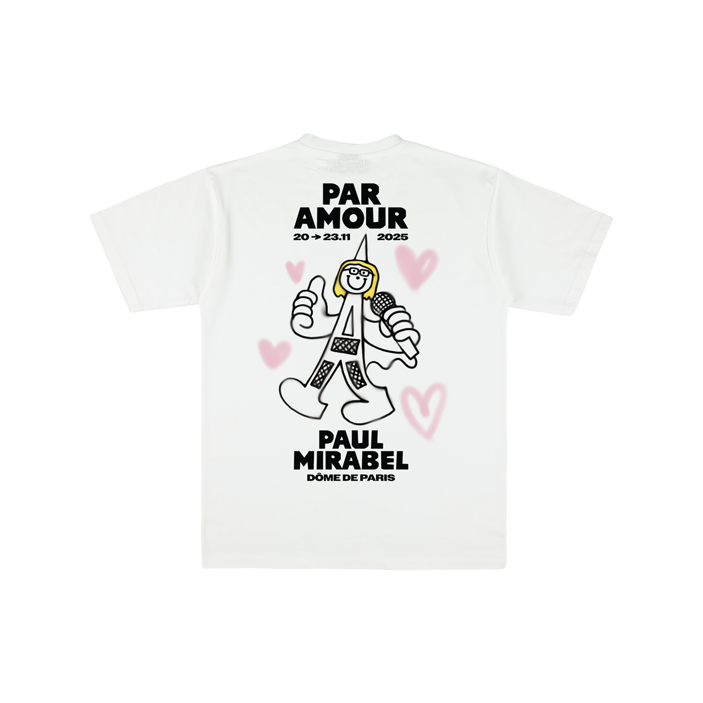 T-SHIRT "PAR AMOUR PARIS" - BLANC