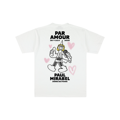 T-SHIRT "PAR AMOUR PARIS" - BLANC