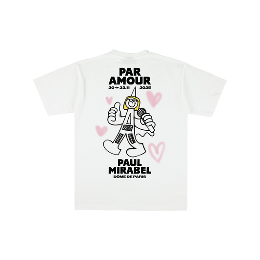 T-SHIRT "PAR AMOUR PARIS" - BLANC
