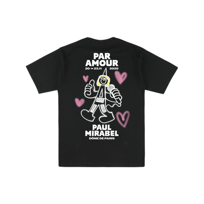 T-SHIRT "PAR AMOUR PARIS" - NOIR