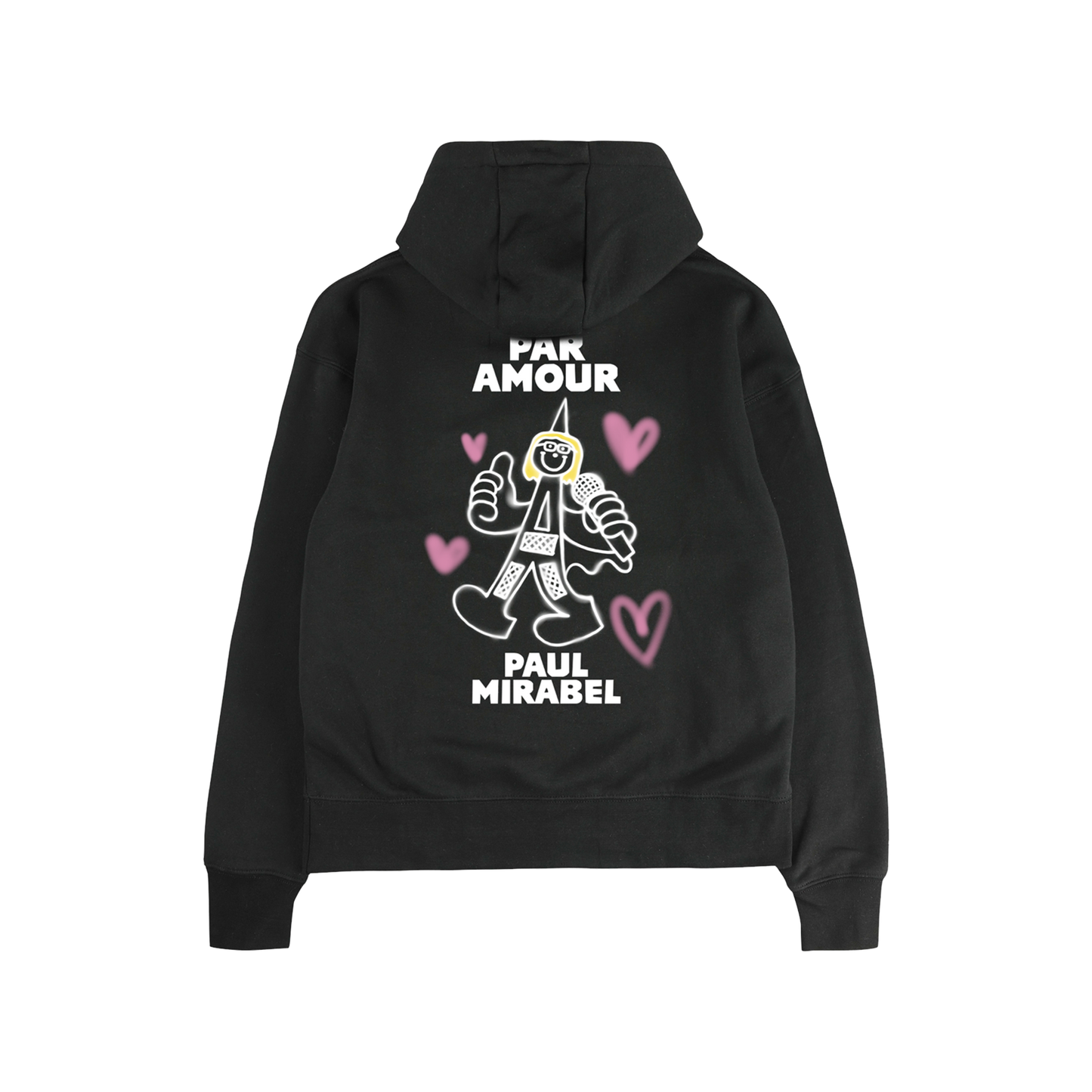 HOODIE "PAR AMOUR PARIS" - NOIR