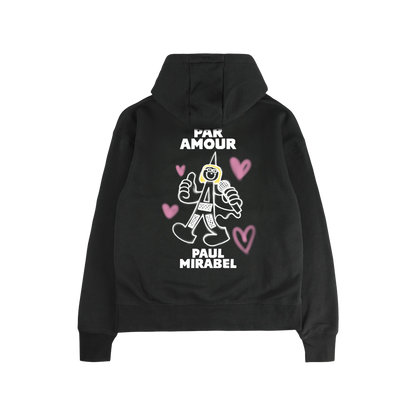 HOODIE "PAR AMOUR PARIS" - NOIR