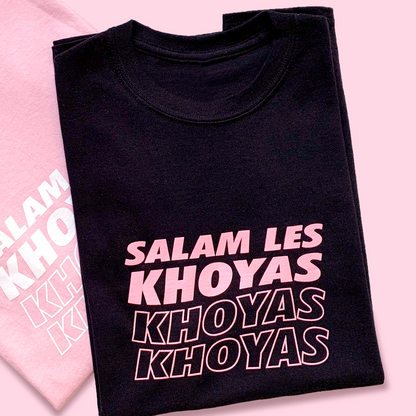T-SHIRT SALAM LES KHOYAS - NOIR