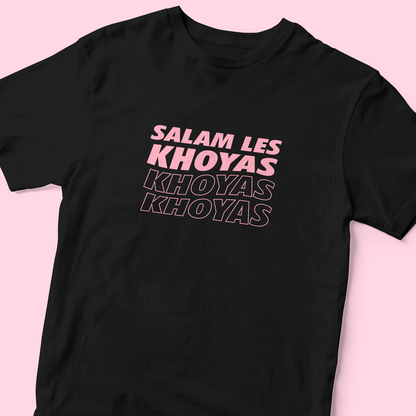 T-SHIRT SALAM LES KHOYAS - NOIR