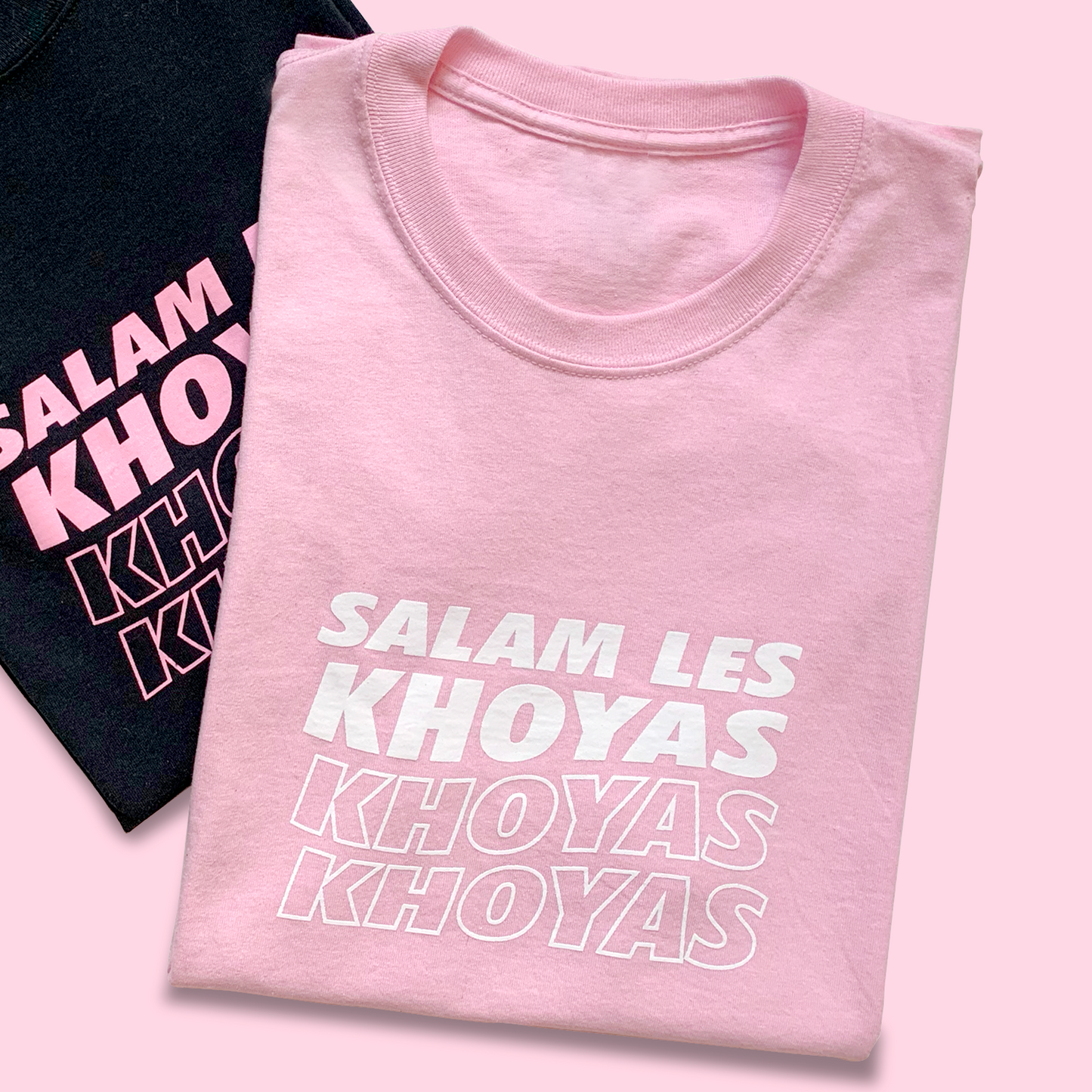 T-SHIRT SALAM LES KHOYAS - ROSE