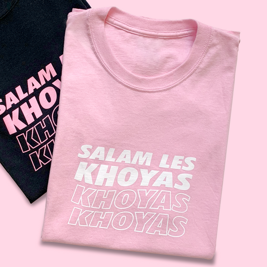 T-SHIRT SALAM LES KHOYAS - ROSE