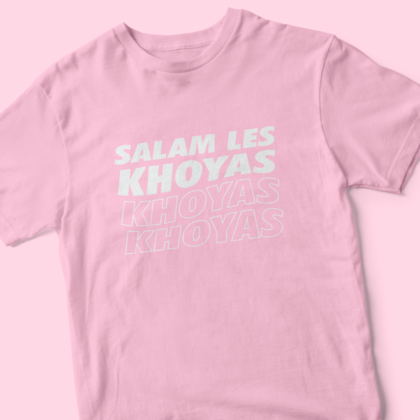 T-SHIRT SALAM LES KHOYAS - ROSE