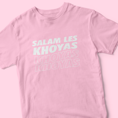 T-SHIRT SALAM LES KHOYAS - ROSE